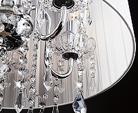 Люстра металл 2045/5 хром/белый