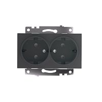 Катрин Розетка 2-ая с/з со шторками графит GLS16-7114-06