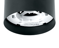 Светильник потолочный GX53 12W 230V, подсветка 1W, черный HL350