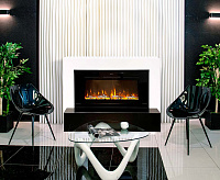 Портал Royal Flame Sorrento угловой - Белый дуб