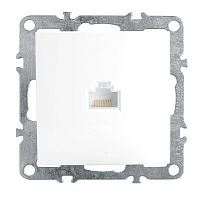 Эрна Розетка компьютерная RJ45 белый PST00-9107-01