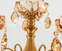 Люстра хрустальная подвесная бронза/ тонированный хрусталь Strotskis 10109/8 сн/пр