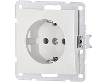 LK60 Розетка 1-ая с/з белый 863104-1