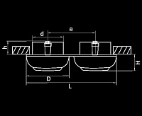 Светильник встраиваемый 011834 OCULA 16x3 MR16 ХРОМ