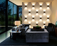 Настенный светодиодный светильник 1555 TECHNO LED TWINKY DOUBLE серый IP54