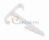 Дюбель-хомут Т-образный для двух плоских кабелей 2*12 КФ ( упак100шт) 07-4615 сн/пр