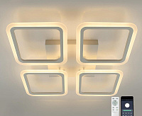 Люстра светодиодная "SONNE" 120W 4S-APP-550x550x70-WHITE/WHITE-220-IP20