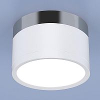 Накладной светодиодный светильник DLR029 10W 4200K белый матовый/хром IP20 сн/пр