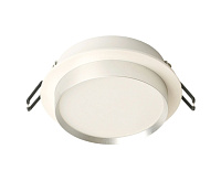 Светильник встраиваемый GX53 DL507 15W белый/серебро, круг