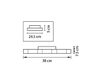 Накладной светильник Lightstar 750074 FAVO сн/пр
