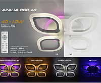 Люстра светодиодная "AZALIA" RGB 40W+10W 4R-RC-480x80-RC-WHITE/WHITE сн/пр