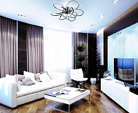 Люстра светодиодная "LIANA MAXI" 130W 6R-600/110-RC-CHROME/OPAL-220-IP20