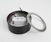 Накладной светильник 20W 4000K черный AL200 "Simple matte"