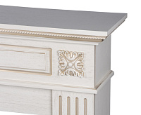 Каминокомплект: Очаг Electrolux EFP/P-4220LS, портал Siena 42/40/36, сл. кость с зол. патиной