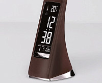 Настольная лампа с дисплеем DE510 BR 3000-6400K 6W+LCD2W