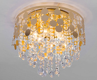 Подвесная люстра 10123/6 золото/прозрачный хрусталь Strotskis