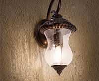 Светильник садово-парковый 60W 230V E27 250*200*400 мм бордовый PL560 сн/пр