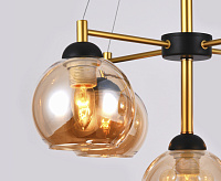 Люстра TR9026/5 BK/TI 40W черный/янтарь E27 сн/пр