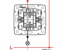 Valena LIFE Выключатель 1-кл с лиц панелью безвинт зажимы алюм 752601