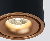 Светильник светодиодный 15W 4200K черный/матовое золото DLR031