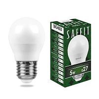 Лампа светодиодная  5W 4000K E27 230V SBG4505 шар (SAFFIT)