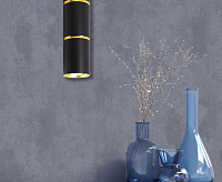 Светильник подвесной 35w GU10 черный/золото ML1868