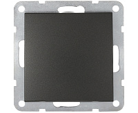 LK60 Переключатель 1-кл черный бархат 860308-1