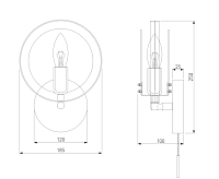 Бра 70121/1 белый