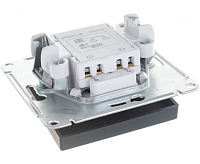 AtlasDesign Карбон Выключатель 1-кл с подсветкой ATN001013