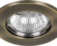 Светильник встраиваемый GU5.3 MR16 DL10 античное золото сн/пр