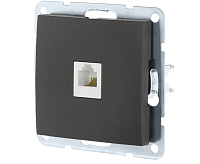 LK60 Накладка для компьютерной розетки черный бархат 866108-0