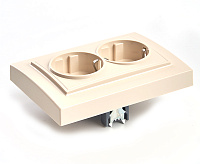 Эрна Розетка 2-ая с/з в сборе слоновая кость PST16-9014-02