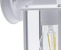 Светильник садово-парковый  60W 230V E27 IP44 белый, на стену вниз PL201