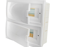 Бокс встраиваемый 24 модуля IP20, непрозрачная белая дверца, Stekker