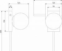 Бра 40036/1 латунь