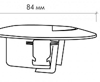 Архитектурный светодиодный встраиваемый светильник MS-GF-001 3W R-CW-GRAY-IP65 сн/пр