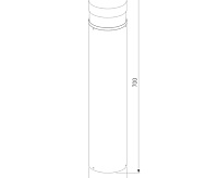 Cветильник ландшафтный 1532 TECHNO LED серый IP54