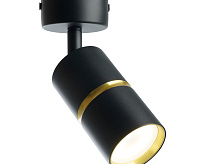 Светильник настенно-потолочный под лампу GU10, черный/золото ML1861