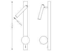 Бра A2172AP-2BK