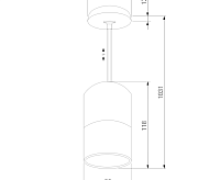 Подвесной светильник 50146/1 хром черный сн/пр