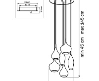 Подвесной светильник 803061 PENTOLA ХРОМ/ПРОЗРАЧНЫЙ