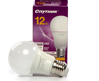 Лампа светодиодная 12W 6000K E27 А60 Спутник