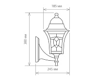 Светильник уличный Altair черное золото