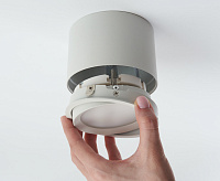 Светильник потолочный GX53 12W 230V белый HL361