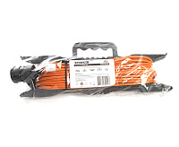 Удлинитель на рамке 1-местный б/з 2*0,75 20м оранжевый HM02-02-20