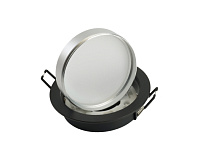 Светильник встраиваемый GX53 DL507 15W черный/серебро, круг