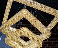 Люстра светодиодная "AKRILIKA" 120W 3S-APP-555-CHROME/CLEAR-220-IP20 