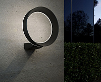 Настенный светодиодный светильник 1710 TECHNO Ringf черный IP54