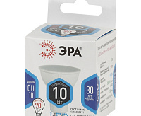 Лампа светодиодная 10W GU10 4000К ЭРА