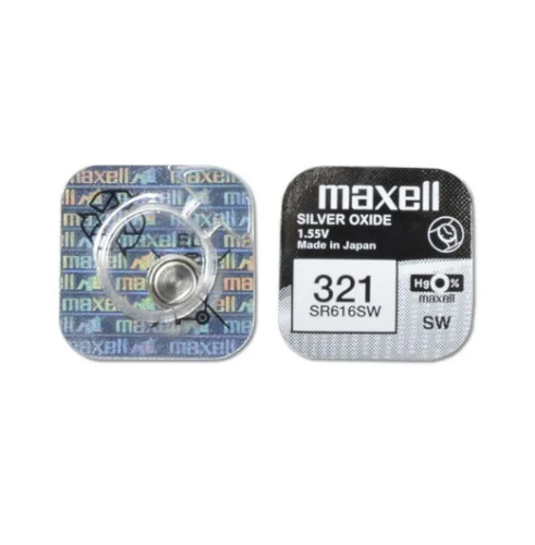 Батарейка SR-616SW MAXELL(321) 1PC 0% Hg